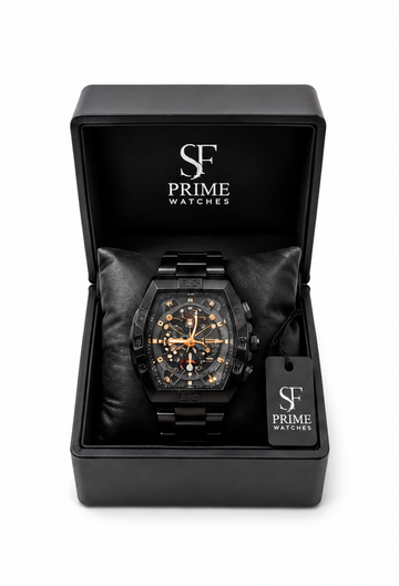 Luxury GASTRO SPORT Chronograph Men’s Watch – Black Stainless Steel