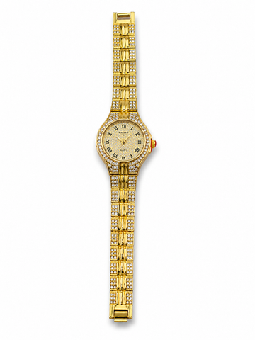 Luxury Diamond-Style Gold Watch – Elegant Women’s Premium Wristwatch